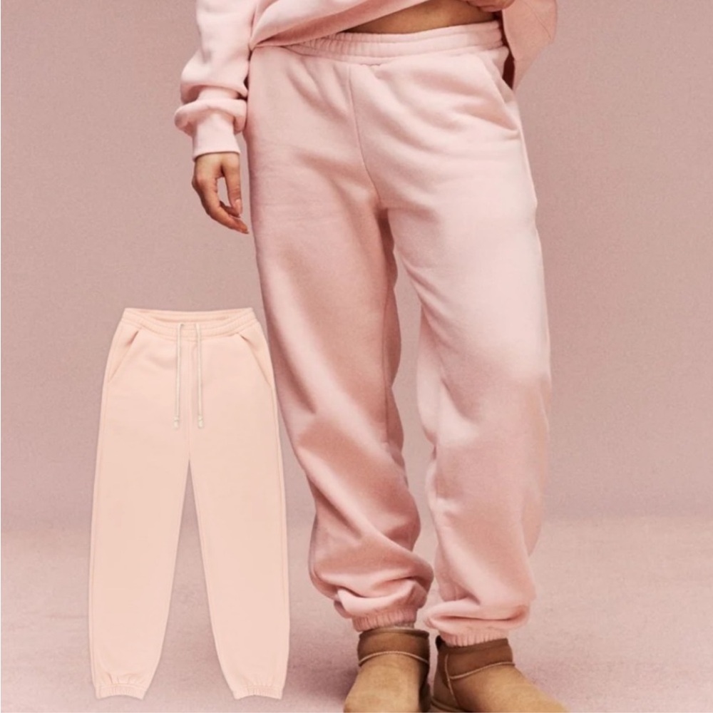 New PARKE Pink Peony Cotton
Drawstring Sweatpants Joggers L/XL